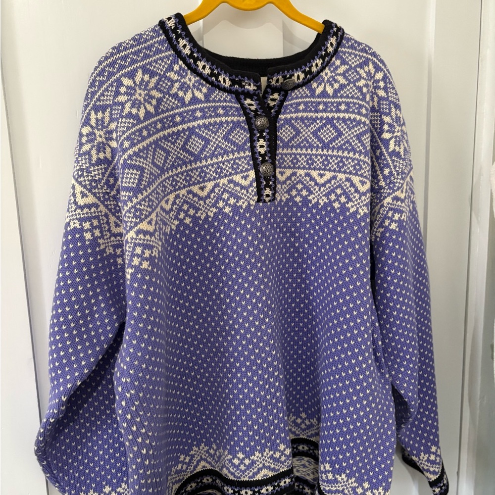 LL Bean Vintage Cotton Nordic Sweater - Picture 8 of 8